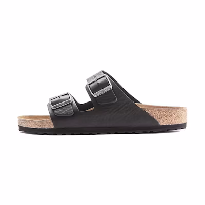Birkenstock Arizona Grip Leather Sandals 'Vintage Wood Black'