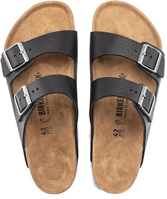 Birkenstock Arizona Grip Leather Sandals 'Vintage Wood Black' 1023115 Shop Birkenstock Arizona Grip Leather Sandals 'Vintage Wood Black' 1023115