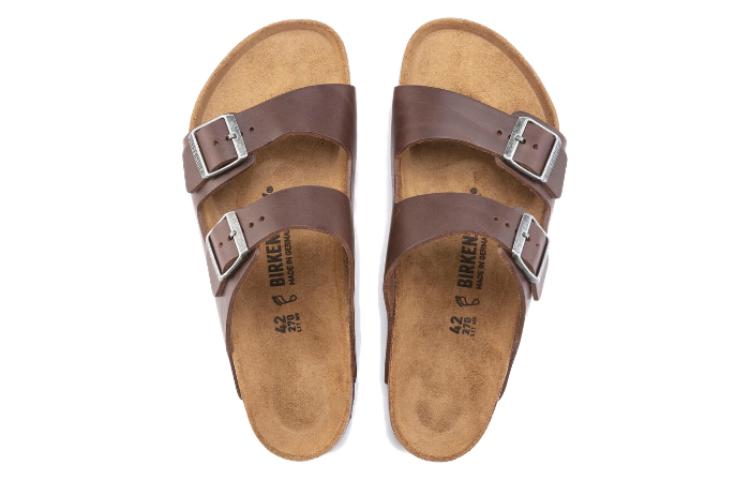 Shop Birkenstock Arizona Piel Natural 'Vintage Wood Roast' Sandalias. 1023117