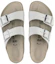 Shop Birkenstock Arizona Leather Sandals 'White' 0051131