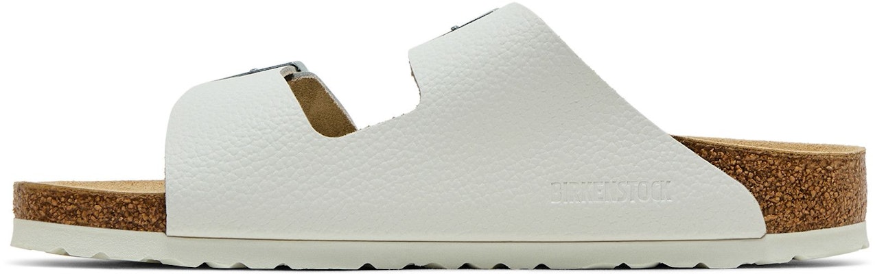 柏肯 Arizona 皮革 舒適增高百搭厚底金屬搭扣 一字拖鞋 男女同款 白色 窄版 Lookbook 柏肯 Arizona 皮革 舒適增高百搭厚底金屬搭扣 一字拖鞋 男女同款 白色 窄版