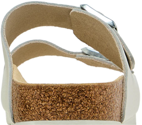 柏肯 Arizona 皮革 舒適增高百搭厚底金屬搭扣 一字拖鞋 男女同款 白色 窄版 Sizing 柏肯 Arizona 皮革 舒適增高百搭厚底金屬搭扣 一字拖鞋 男女同款 白色 窄版