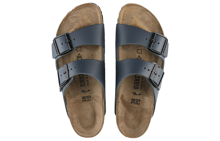 Purchase Birkenstock Arizona Natural Leather Narrow Fit 'Blue' 51153
