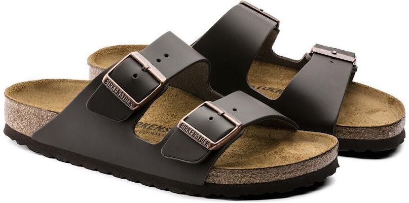 Birkenstock Arizona Natural Leather Sandals 'Dark Brown' 0051101 Lookbook Birkenstock Arizona Natural Leather Sandals 'Dark Brown' 0051101