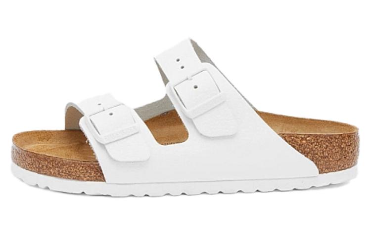 Birkenstock Arizona Natural Leather Sandals 'White' 1025048