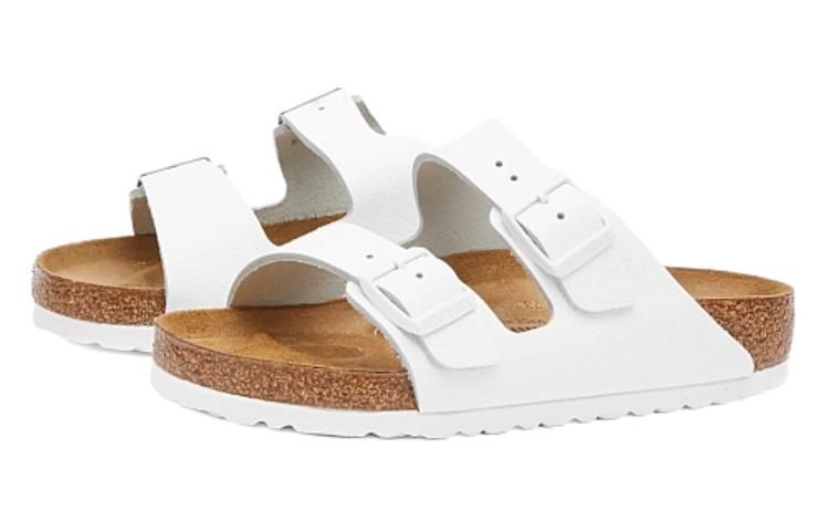 Order Sandal Kulit Alami Birkenstock Arizona 'Putih' 1025048