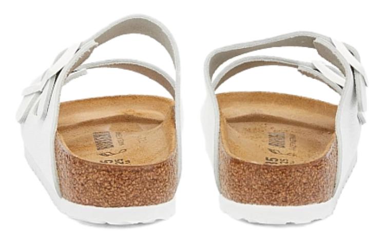 Shop Sandal Kulit Alami Birkenstock Arizona 'Putih' 1025048