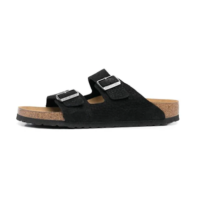 Birkenstock Arizona Nubuk Desert Buck 'Black'