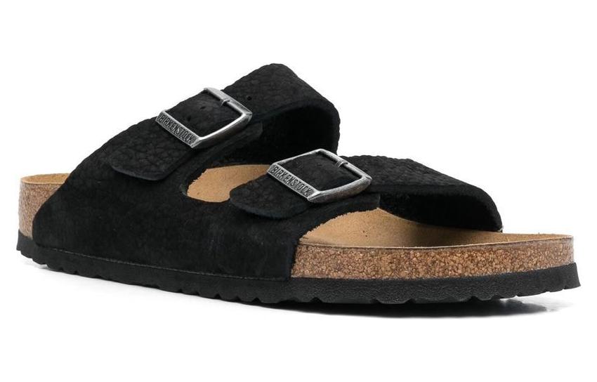 Birkenstock Arizona Nubuk Desert Buck 'Black' 圖 2