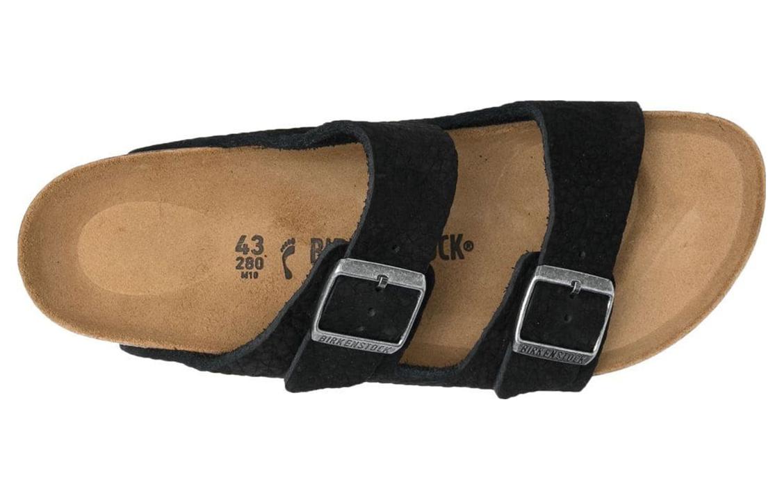 Birkenstock Arizona Nubuk Desert Buck 'Black' 圖 3