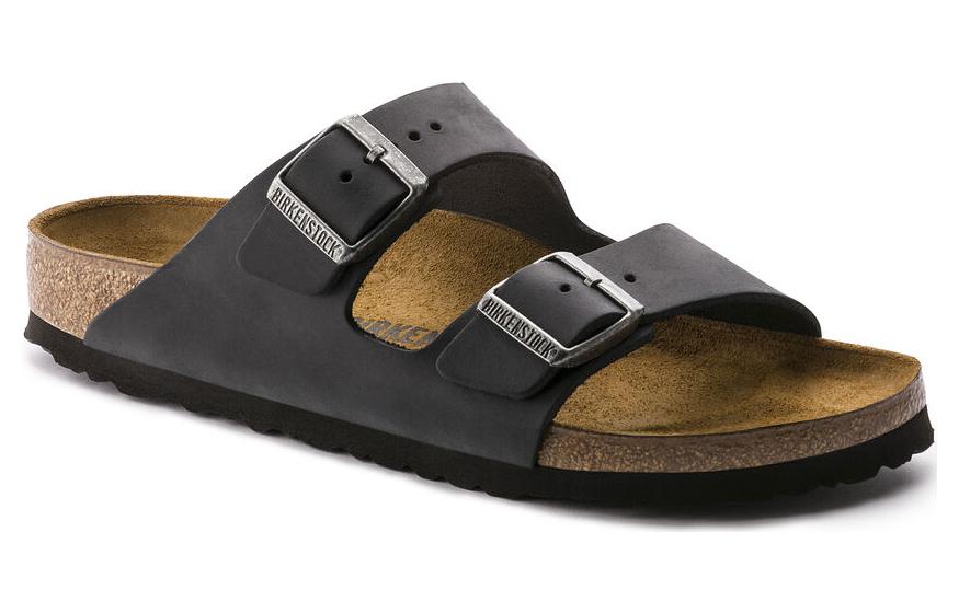 Order Birkenstock Arizona Kulit Minyak Hitam 0552111
