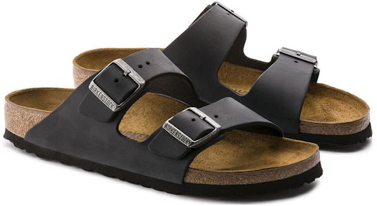 Birkenstock Arizona Kulit Hitam Minyak 0552111 Lookbook Birkenstock Arizona Kulit Hitam Minyak 0552111