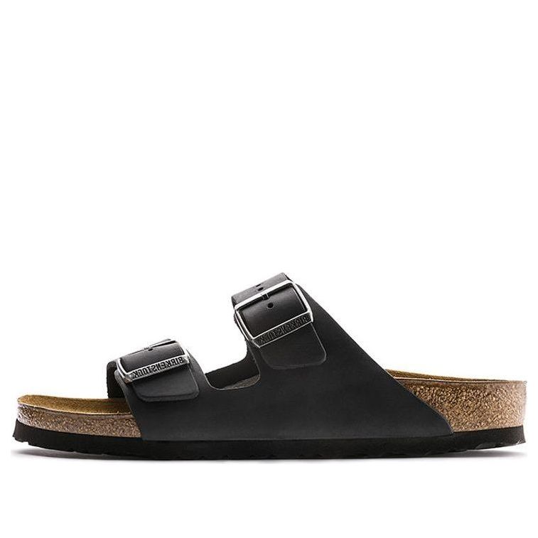 Birkenstock Arizona Oiled Leather Narrow Fit 'Black' 552113