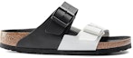Order Sandal Birkenstock Arizona Siri Fesyen Hitam Putih Versi Colorblock 1019703