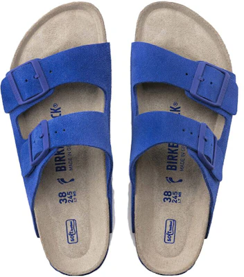 Birkenstock 織物 百搭舒適 時尚涼拖 女款 藍色 Shop Birkenstock 織物 百搭舒適 時尚涼拖 女款 藍色