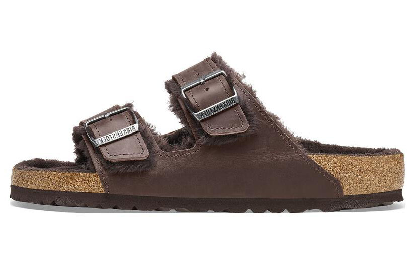 Birkenstock Arizona Shearling 'Brown Regular Edition' 1025654