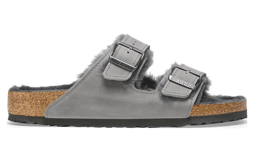 Order Birkenstock Arizona Shearling 'Grey' 1025658