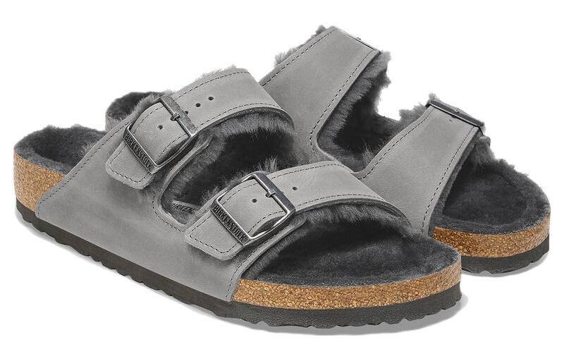 Lookbook Birkenstock Arizona Shearling 'Grey' 1025658