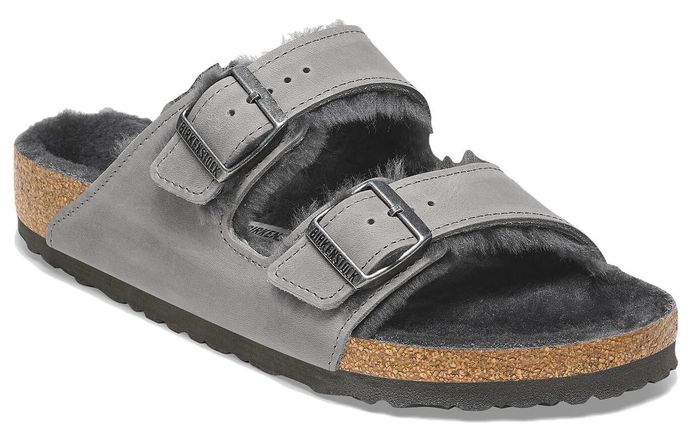 Order Birkenstock Arizona Shearling 'Grey Comfort' 1025646