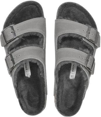 Birkenstock Arizona Shearling 'Grey Comfort' 1025646 Shop Birkenstock Arizona Shearling 'Grey Comfort' 1025646