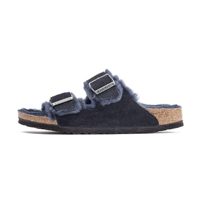 Birkenstock Arizona Shearling Midnight Blue 'Black'