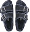 Shop Birkenstock Arizona Shearling 'Midnight Blue' 1020592