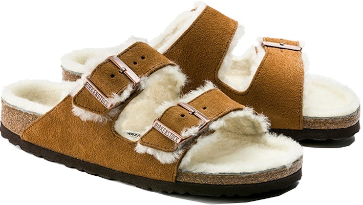 Birkenstock Arizona Shearling 'Mink' 1001128/1001135 Shop Birkenstock Arizona Shearling 'Mink' 1001128/1001135