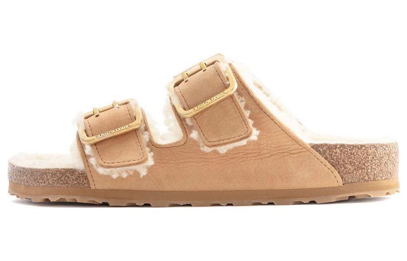 Buy Birkenstock Arizona Shearling 'Estrecho Marrón Claro' 1023612