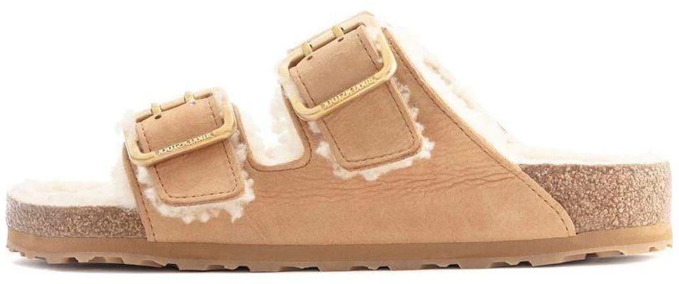 Birkenstock Arizona Shearling 'Narrow Light Brown' 1023612 Buy Birkenstock Arizona Shearling 'Narrow Light Brown' 1023612