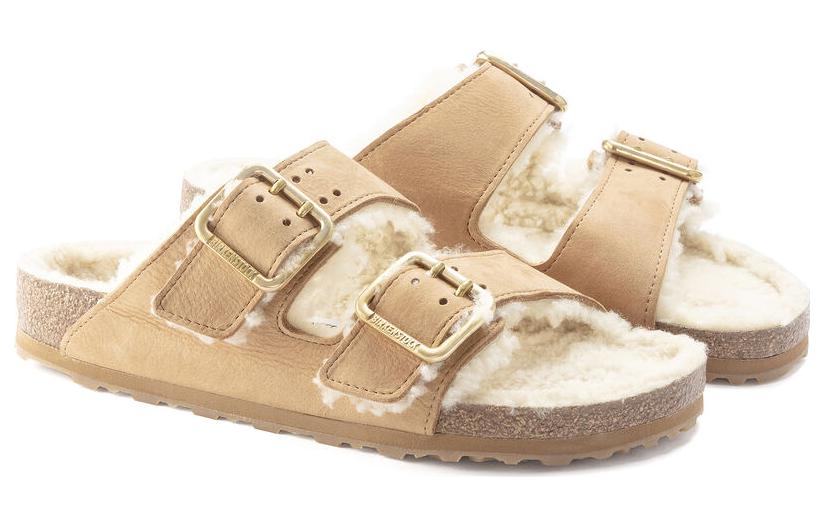 Lookbook Birkenstock Arizona Shearling 'Narrow Light Brown' 1023612