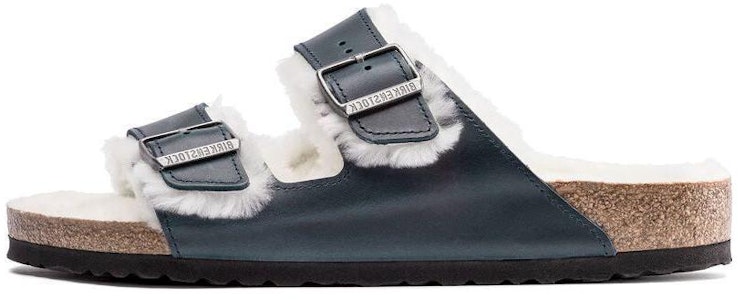 Birkenstock 皮革 毛絨舒適保暖 一字拖鞋 男女同款 海軍藍 常規版 Buy Birkenstock 皮革 毛絨舒適保暖 一字拖鞋 男女同款 海軍藍 常規版