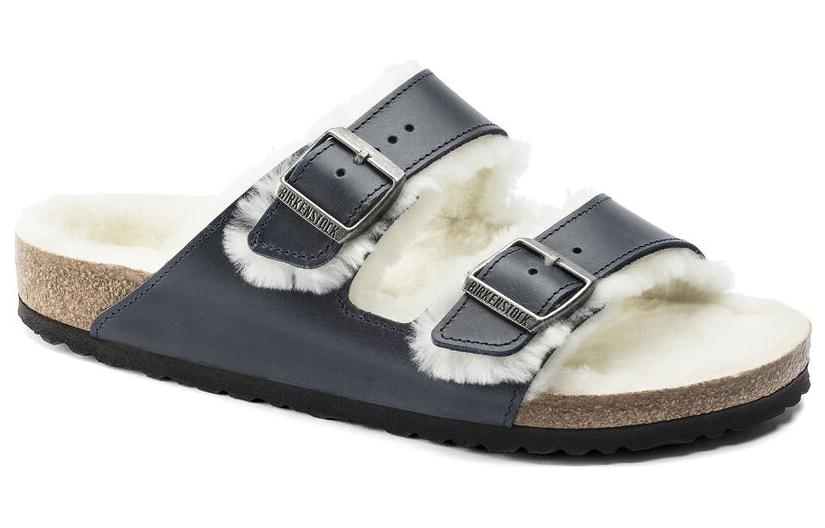 Order Birkenstock Arizona 羊毛衬里拖鞋 '海军蓝' 1021063