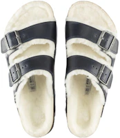 Shop Birkenstock Arizona Shearling 'Navy Blue' 1021063
