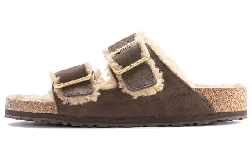 Buy Birkenstock Arizona Shearling 'Suede Brown Nyaman' 1023632