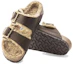 Shop Birkenstock Arizona Shearling 'Suede Brown Comfort' 1023632