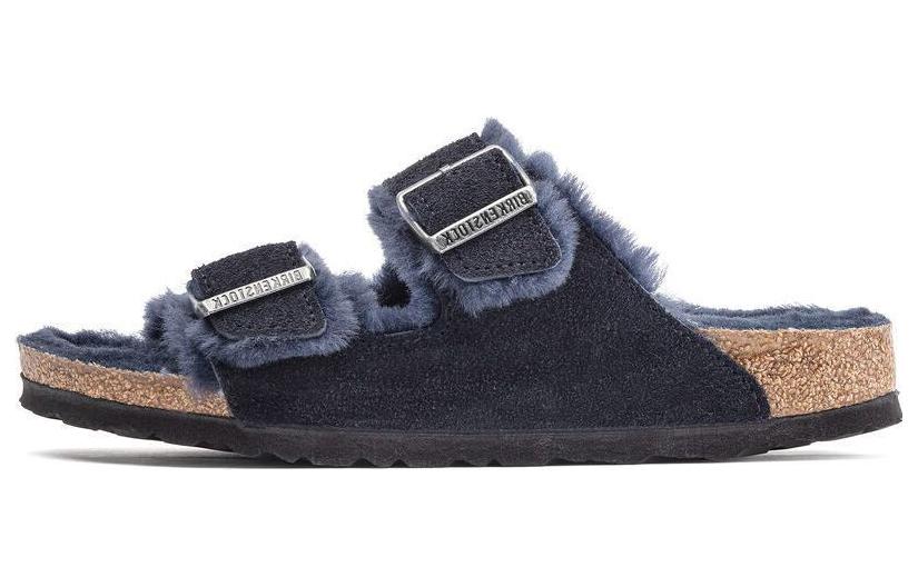 Birkenstock Arizona Shearling Midnight Blue 'Black' 1020592