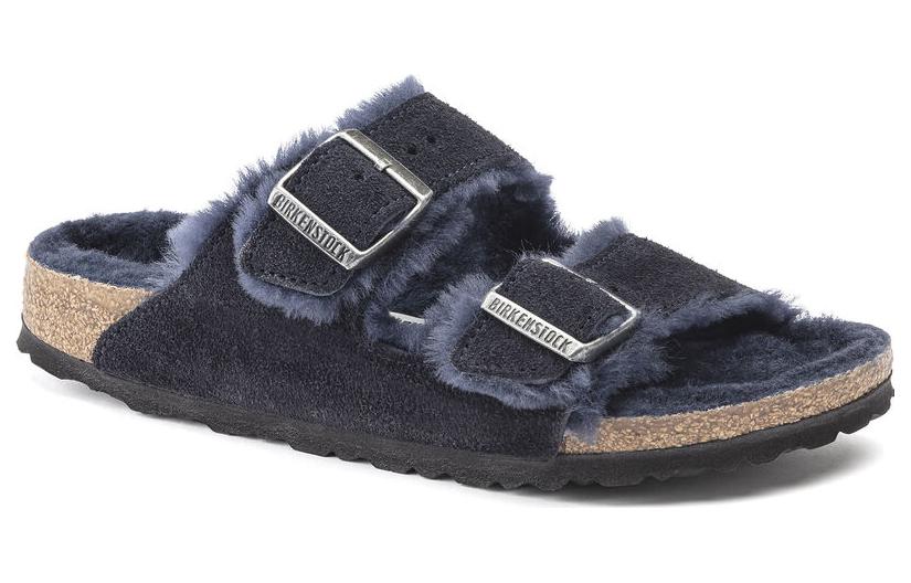 Order Birkenstock Arizona Shearling Midnight Blue 'Black' 1020592