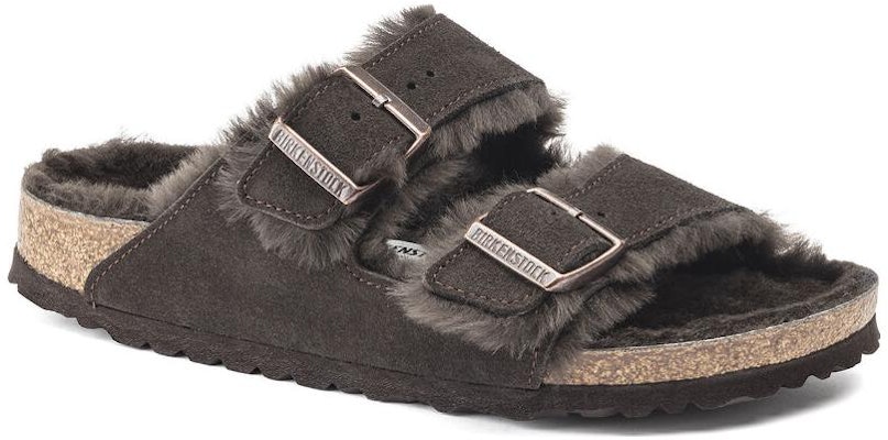 Birkenstock Arizona Shearling Suede Leather 'Mocca' 1020566 Order Birkenstock Arizona Shearling Suede Leather 'Mocca' 1020566