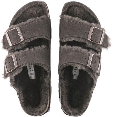 Birkenstock Arizona Shearling Suede Leather 'Mocca' 1020566 Shop Birkenstock Arizona Shearling Suede Leather 'Mocca' 1020566