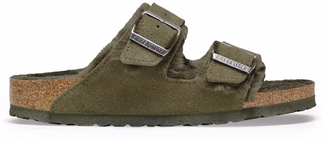 Birkenstock Arizona Shearling Suede Thyme 1025666/1025687 Birkenstock Arizona Shearling Suede Thyme 1025666/1025687