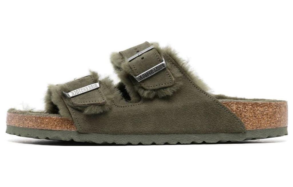 Birkenstock Arizona Shearling Suede Thyme 1025666/1025687