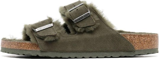 Birkenstock Arizona Shearling Suede Thyme 1025666/1025687 Birkenstock Arizona Shearling Suede Thyme 1025666/1025687