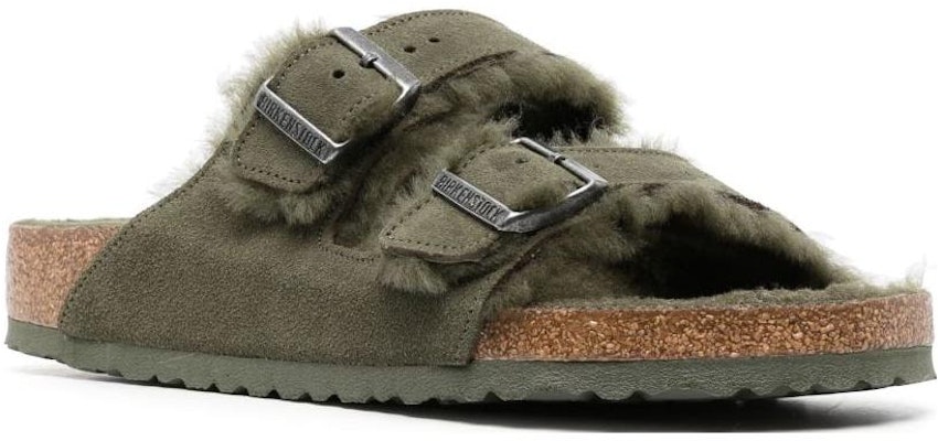 Birkenstock Arizona Shearling Suede Thyme 1025666/1025687 Order Birkenstock Arizona Shearling Suede Thyme 1025666/1025687