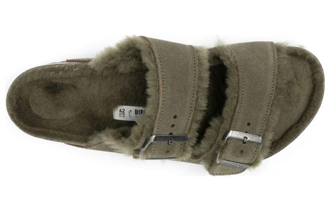 Lookbook Birkenstock Arizona Shearling Suede Hijau Thyme 1025666/1025687