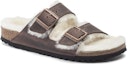 Order Sandal Birkenstock Arizona Shearling Kulit Lilin Narrow Fit 'Oiled Habana'. 1021049
