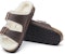 Sandal Birkenstock Arizona Shearling Kulit Lilin Narrow Fit 'Oiled Habana'. 1021049