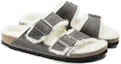 Lookbook Birkenstock Arizona Shearling Kulit Oiled 'Iron' 1021067