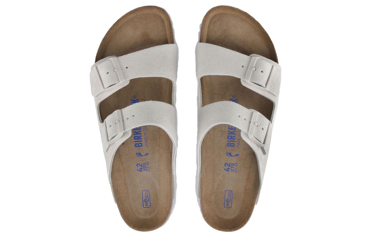 Shop Birkenstock Arizona Soft Footbed 'Putih Antik' 1024554