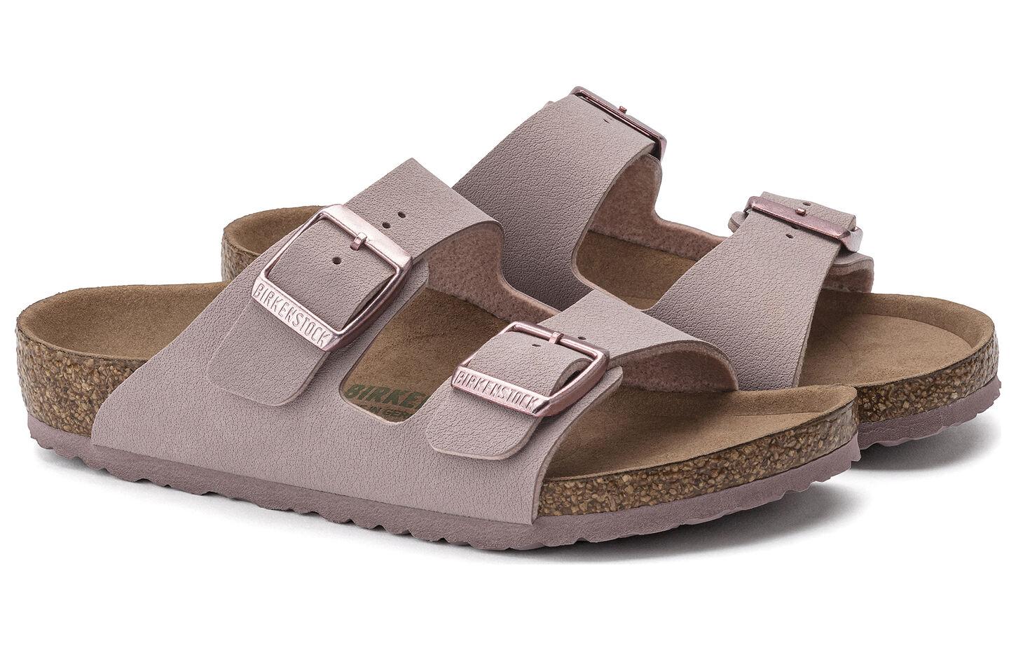 Lookbook Birkenstock 皮革 舒適柔軟搭扣 一字拖鞋 男款 粉色