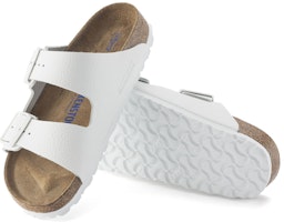 勃肯 Arizona 软床皮革凉鞋 '白色' 1024945 Purchase 勃肯 Arizona 软床皮革凉鞋 '白色' 1024945